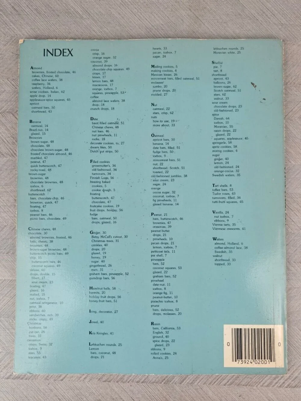 McCalls Cookie Collection Volume 1 Paperback Baking & Cookbook Recipes 1985
